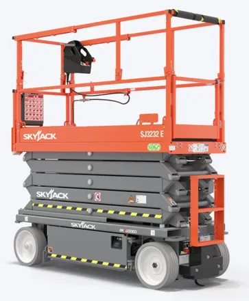 Plataforma micro tesoura elétrica 8 m, modelo Skyjack SJ3219 Micro, para locação