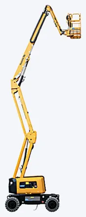 Plataforma articulada diesel 26 m, modelo Haulotte HA26 RTJ PRO, para locação
